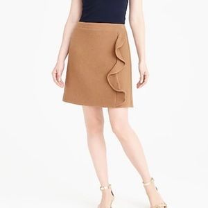 JCREW Wool Ruffle Skirt